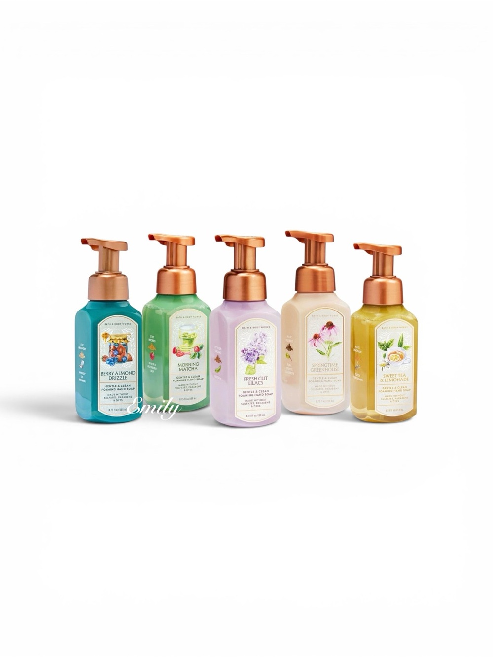 5X Bath & Body Works Foaming Hand Soap 8.75 fl oz Collection Set